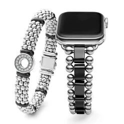 Silver<LAGOS Black Ceramic Smart Caviar Gift Set