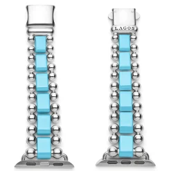 Watch Bracelets<LAGOS Blue Ceramic And Stainless Steel Watch Bracelet-38-45Mm