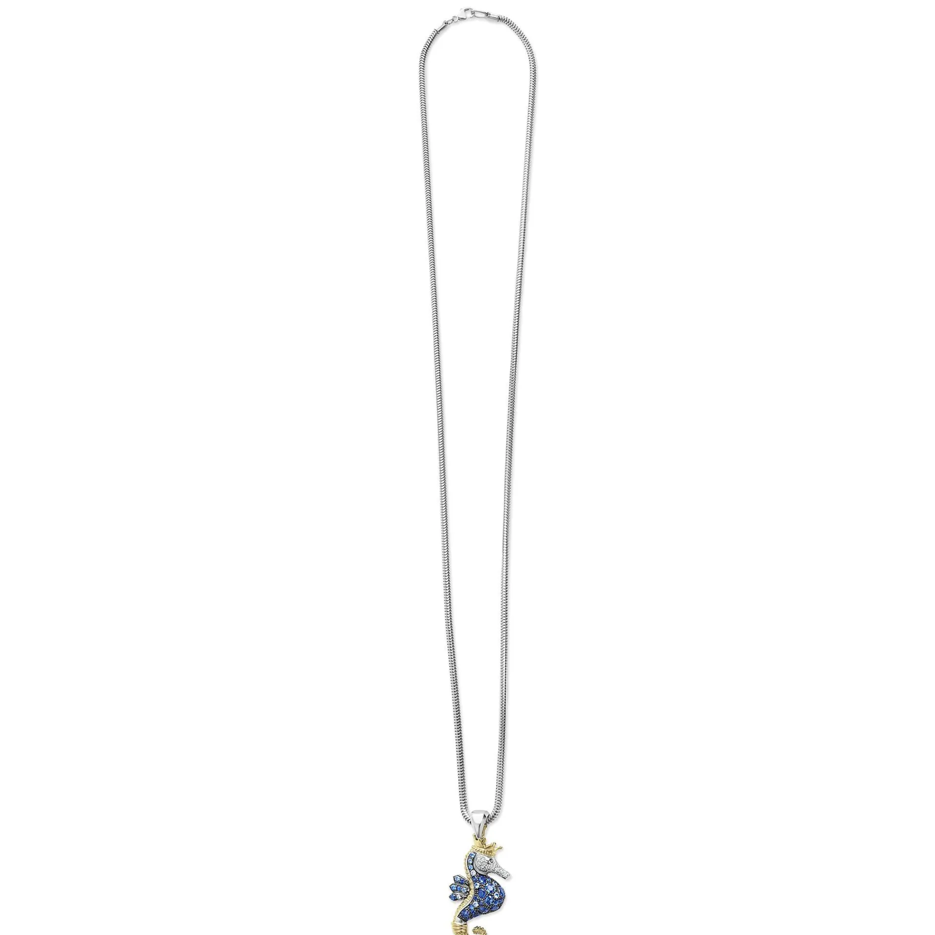 Diamonds<LAGOS Blue Sapphire And Diamond Seahorse Pendant Necklace