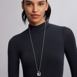 Silver<LAGOS Butterfly Pendant Necklace
