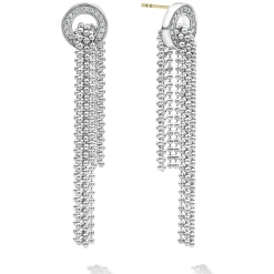 Drop Earrings<LAGOS Cascading Caviar Diamond Earrings
