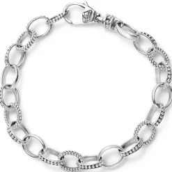 Silver<LAGOS Caviar Bead Link Bracelet