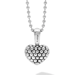 Pendant Necklaces<LAGOS Caviar Beaded Heart Pendant Necklace