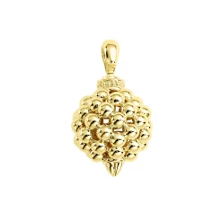 Gold<LAGOS Caviar Beaded Pendant