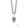 Amulets<LAGOS Caviar Beaded Skull Amulet Necklace