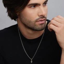 Amulets<LAGOS Caviar Beaded Skull Amulet Necklace