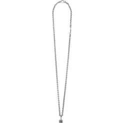 Amulets<LAGOS Caviar Beaded Skull Amulet Necklace