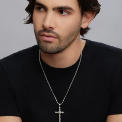 Amulets<LAGOS Caviar Beaded X Cross Amulet