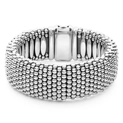 Silver<LAGOS Caviar Bracelet | 23Mm