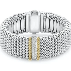 Diamonds<LAGOS Caviar Diamond Bracelet | 23Mm