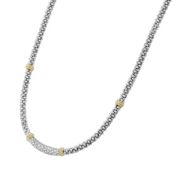 Caviar Necklaces<LAGOS Caviar Diamond Necklace | 3Mm