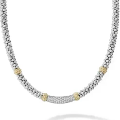 Caviar Necklaces<LAGOS Caviar Diamond Necklace | 5Mm