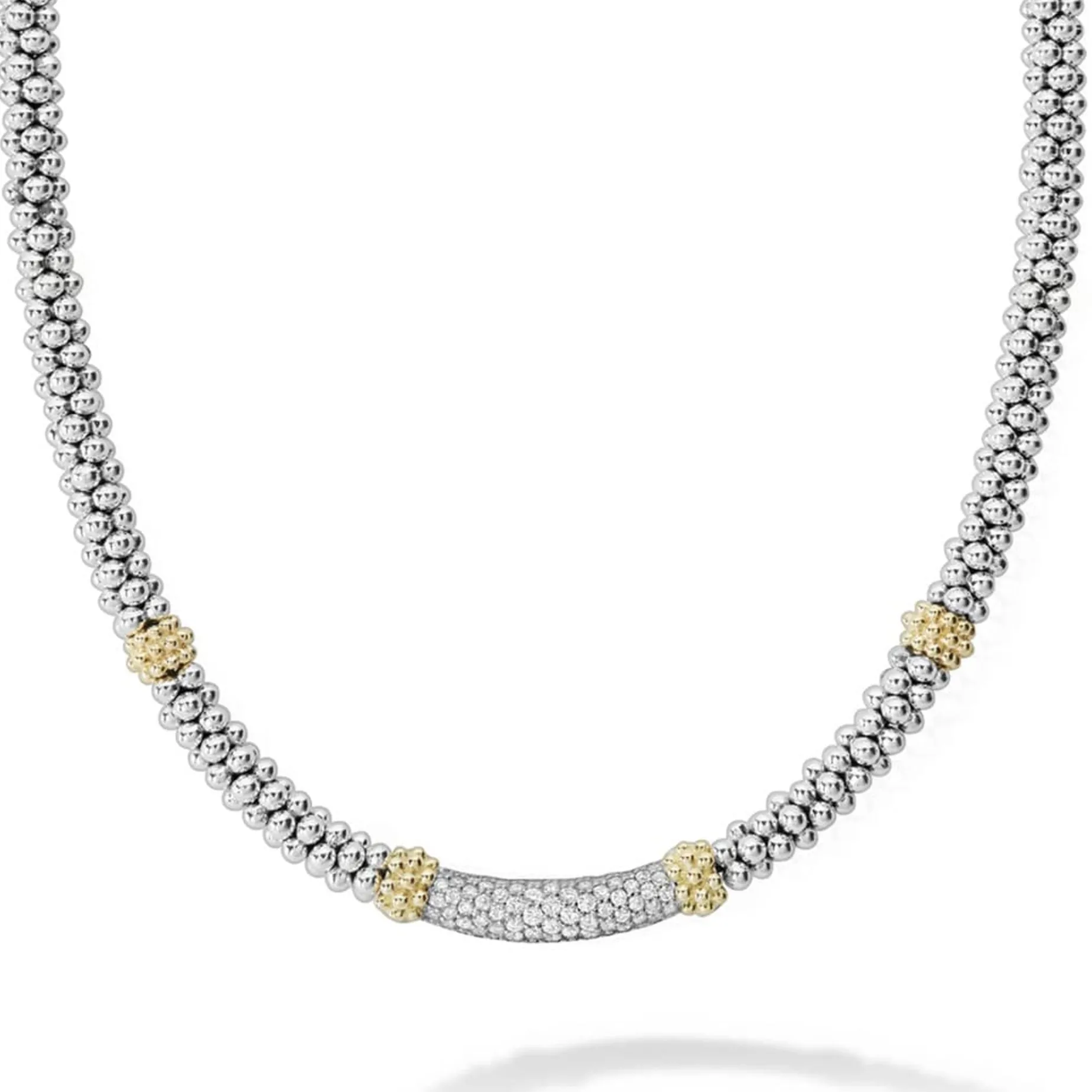 Diamonds<LAGOS Caviar Diamond Necklace | 5Mm