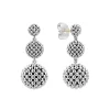 Silver<LAGOS Caviar Drop Earrings