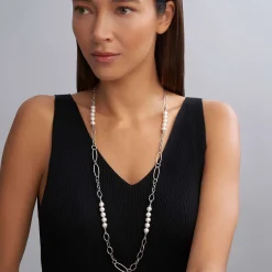 Long Necklaces<LAGOS Caviar Pearl Link Necklace