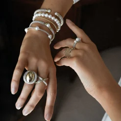 Pearl<LAGOS Caviar Pearl Ring