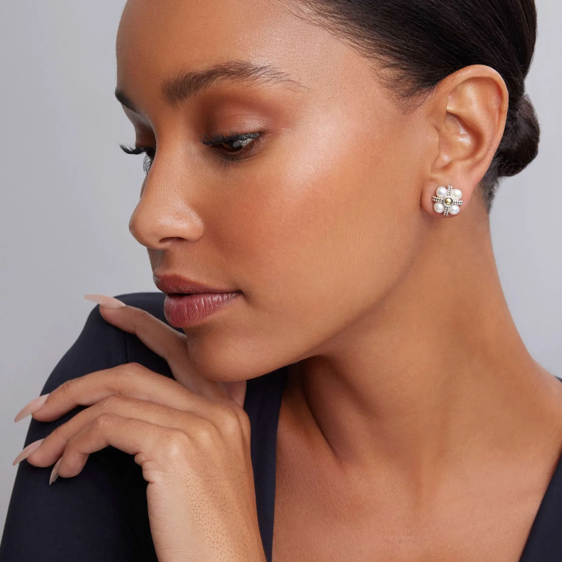Stud Earrings<LAGOS Caviar Pearl Stud Earrings