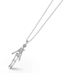 Silver<LAGOS Caviar Skeleton Pendant Necklace