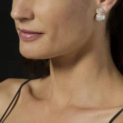 Caviar Earrings<LAGOS Caviar Square Diamond Stud Earrings