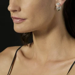 Caviar Earrings<LAGOS Caviar Square Diamond Stud Earrings