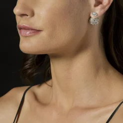 Caviar Earrings<LAGOS Caviar Square Diamond Stud Earrings