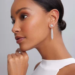 Stud Earrings<LAGOS Caviar Square Diamond Stud Earrings