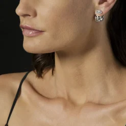 Stud Earrings<LAGOS Caviar Square Diamond Stud Earrings