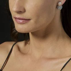 Stud Earrings<LAGOS Caviar Square Diamond Stud Earrings