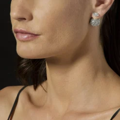 Stud Earrings<LAGOS Caviar Square Diamond Stud Earrings