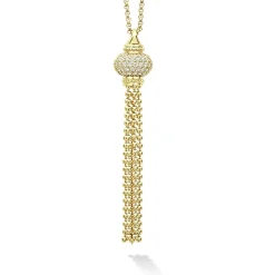Diamonds<LAGOS Caviar Tassel Diamond Pendant Necklace