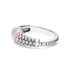 Diamonds<LAGOS Ceramic And Caviar Diamond Ring
