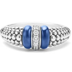 Caviar Rings<LAGOS Ceramic And Diamond Caviar Ring