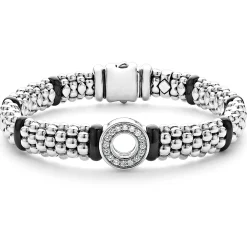 Diamonds<LAGOS Ceramic And Diamond Circle Bracelet | 9Mm