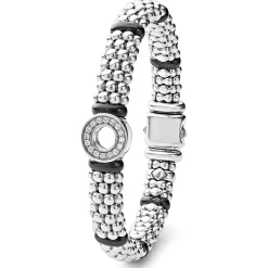 Diamonds<LAGOS Ceramic And Diamond Circle Bracelet | 9Mm