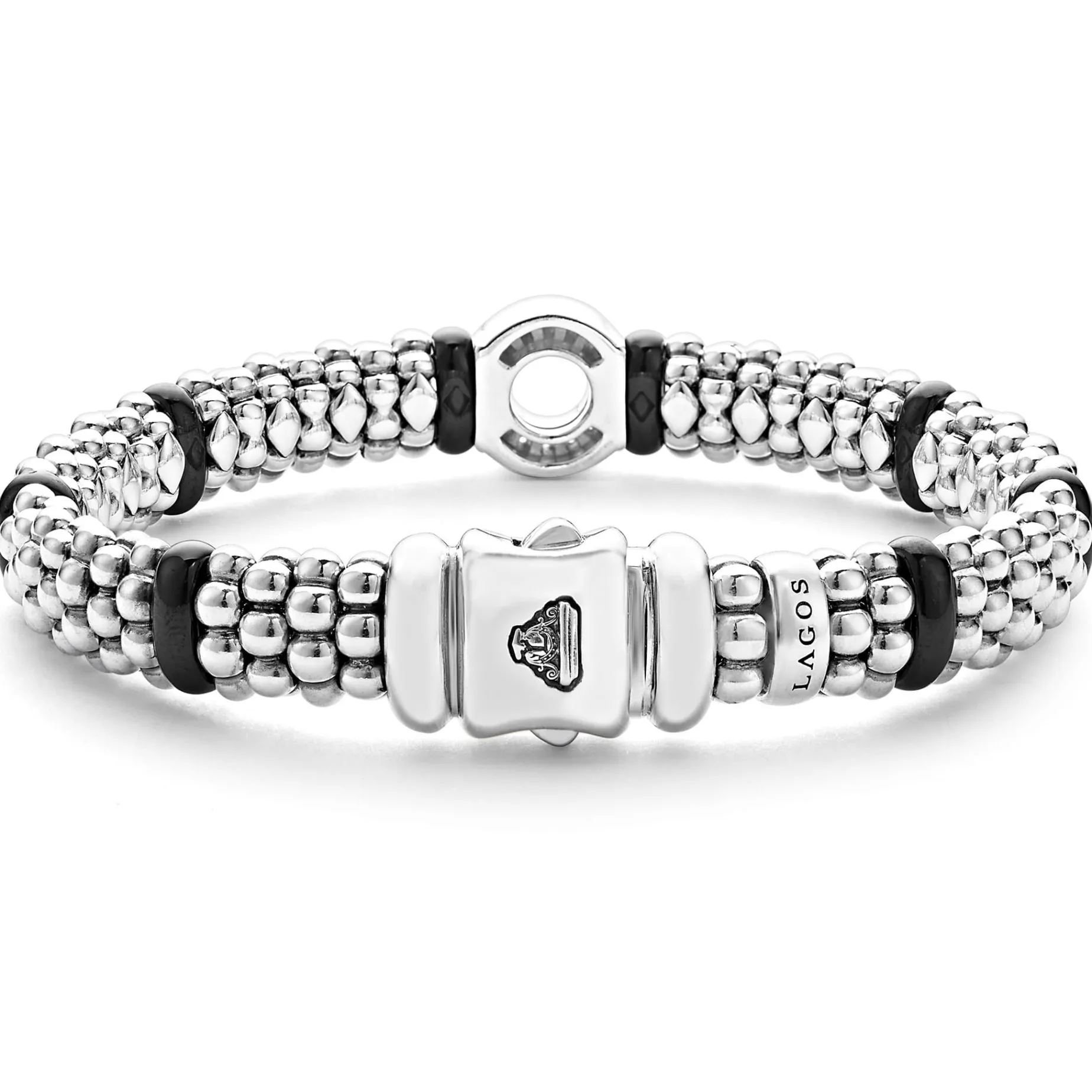 Diamonds<LAGOS Ceramic And Diamond Circle Bracelet | 9Mm