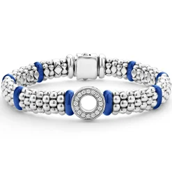 Diamonds<LAGOS Ceramic And Diamond Circle Bracelet | 9Mm