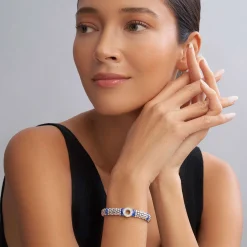 Diamonds<LAGOS Ceramic And Diamond Circle Bracelet | 9Mm