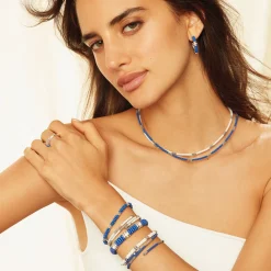 Diamonds<LAGOS Ceramic And Diamond Hoop Earrings