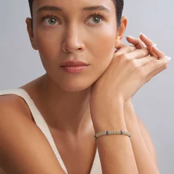 Gold<LAGOS Ceramic And 18K Gold Caviar Bracelet | 6Mm