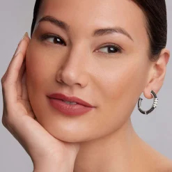 Hoop Earrings<LAGOS Ceramic Beaded Diamond Hoop Earrings