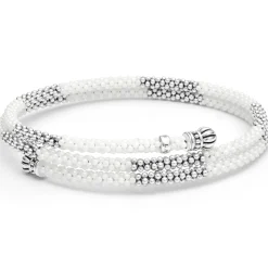 Silver<LAGOS Ceramic Beaded Wrap Bracelet