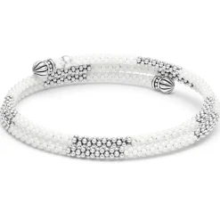 Silver<LAGOS Ceramic Beaded Wrap Bracelet