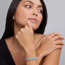 Silver<LAGOS Ceramic Caviar Beaded Bracelet | 9Mm