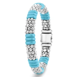 Silver<LAGOS Ceramic Caviar Beaded Bracelet | 9Mm