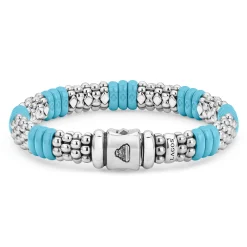 Silver<LAGOS Ceramic Caviar Beaded Bracelet | 9Mm