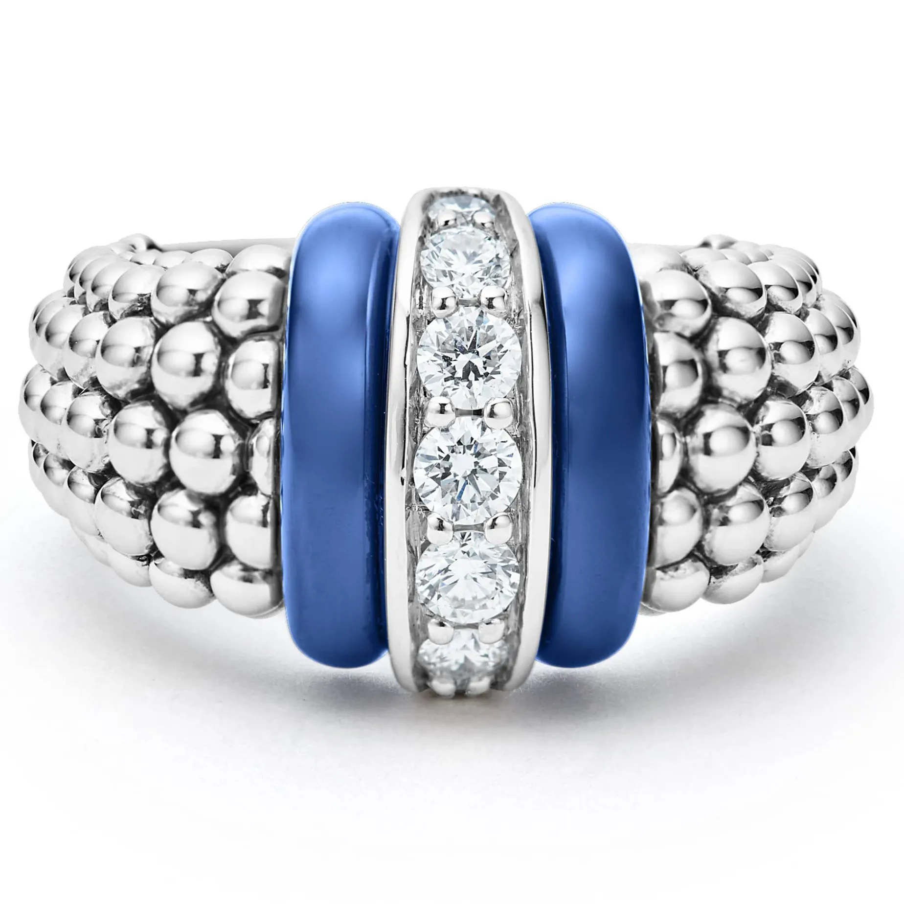 Caviar Rings<LAGOS Ceramic Caviar Diamond Ring