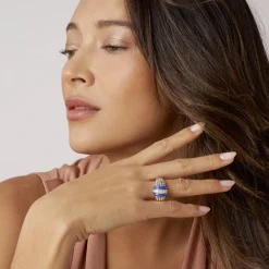 Diamonds<LAGOS Ceramic Caviar Diamond Ring