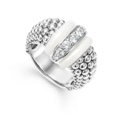 Diamonds<LAGOS Ceramic Caviar Diamond Ring