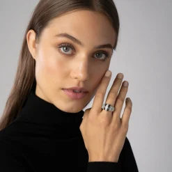 Diamonds<LAGOS Ceramic Caviar Diamond Ring