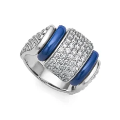 Diamonds<LAGOS Ceramic Caviar Diamond Statement Ring